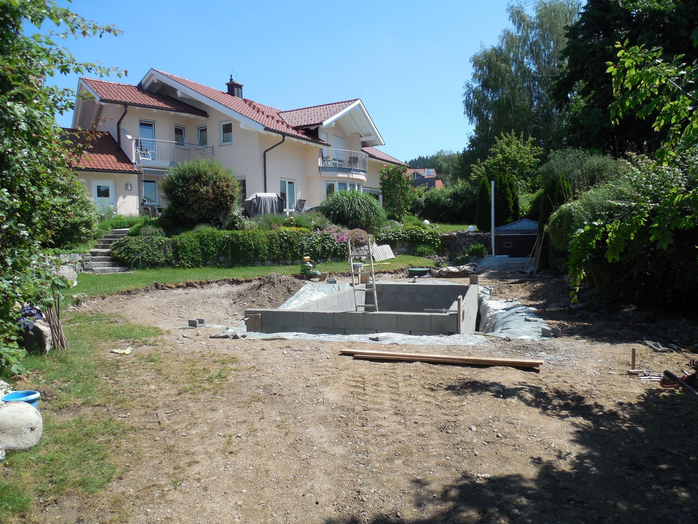 Umbau des Schwimmteiches in Deutschland 4