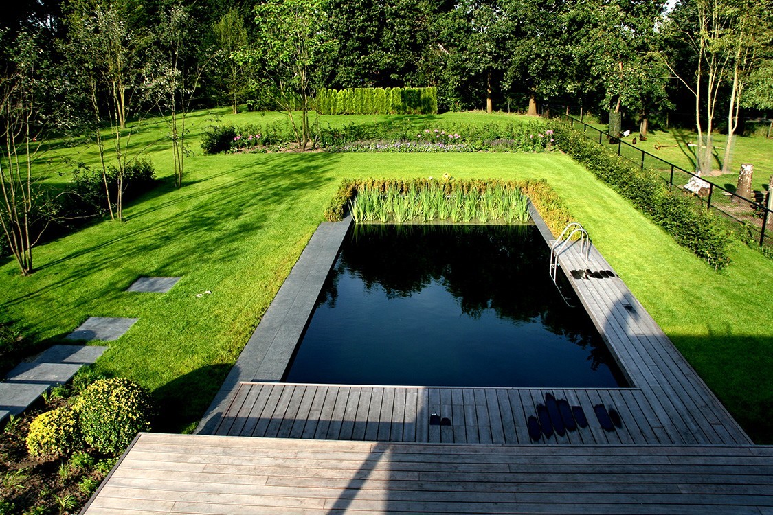 Bio-Pool in den Niederlanden mit klaren Formen